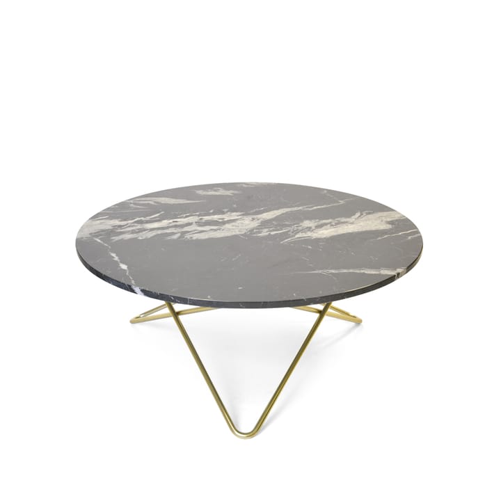 O Table salongbord - marmor sort, messingstativ - OX Denmarq