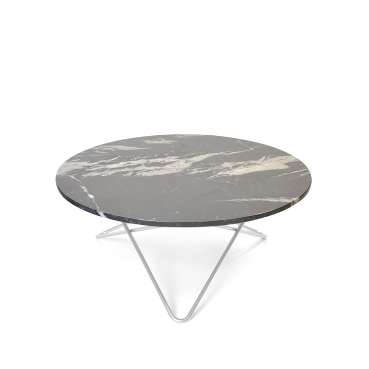 O Table salongbord - Marmor sort, rustfritt stativ - OX Denmarq