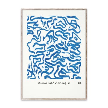 Comfort – Blue plakat - 50 x 70 cm - Paper Collective