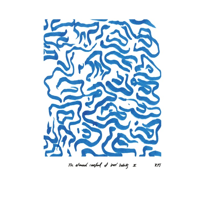 Comfort – Blue plakat - 50 x 70 cm - Paper Collective