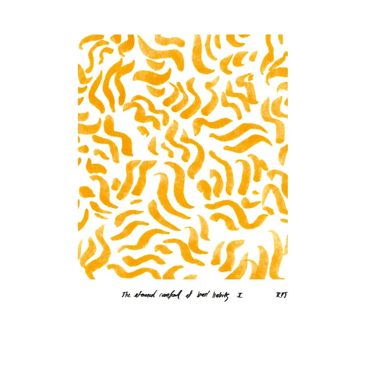 Comfort – Yellow plakat - 50 x 70 cm - Paper Collective