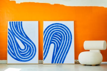 Entropy Blue 01 plakat - 50 x 70 cm - Paper Collective