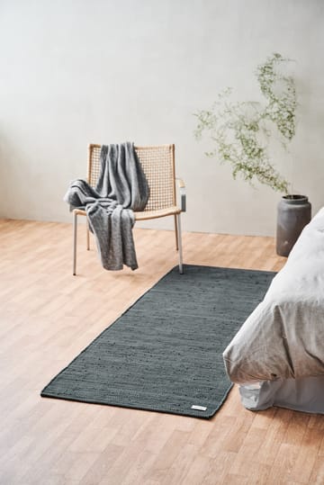 Cotton teppe 65 x 135 cm - Steel grey (grå) - Rug Solid