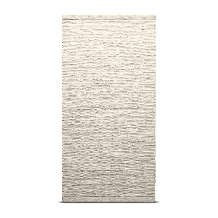Cotton teppe 75 x 200 cm - desert white (hvit) - Rug Solid