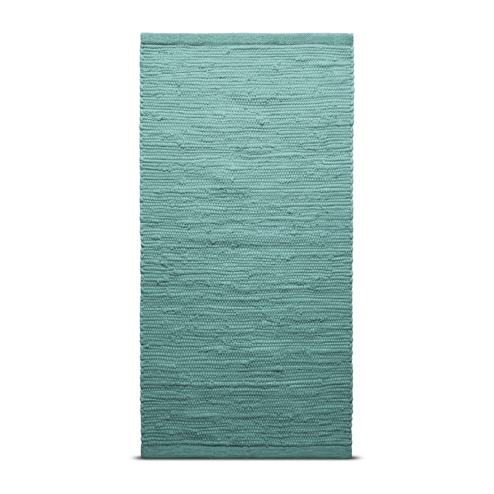 Cotton teppe 75 x 200 cm - Dusty jade (mint) - Rug Solid