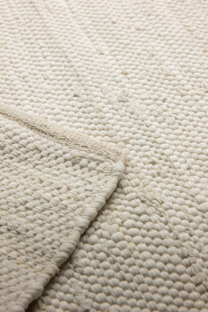 Cotton teppe 75 x 300 cm - desert white (hvit) - Rug Solid