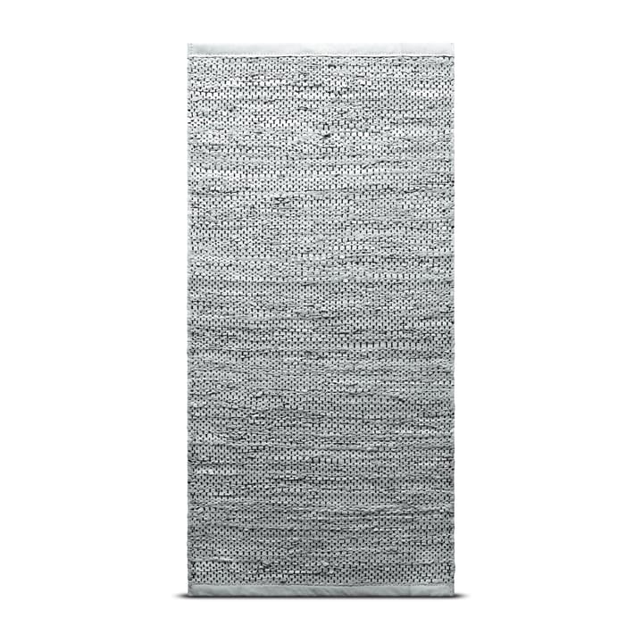 Leather gulvteppe 140x200 cm - light grey (lysegrå) - Rug Solid