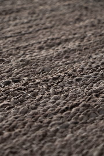 Leather gulvteppe 65x135 cm - Wood (brun) - Rug Solid