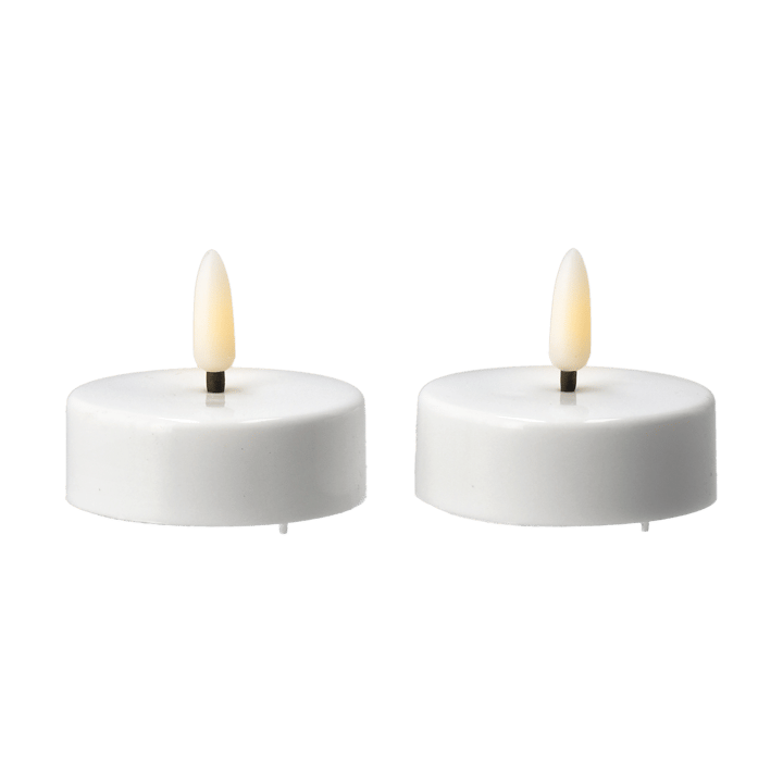 Bright telys LED Ø 5,8 cm 2-pakning - White - Scandi Essentials