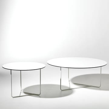 Tellus sofabord - hvit, hvitt stativ, H 41 D 100 - SMD Design