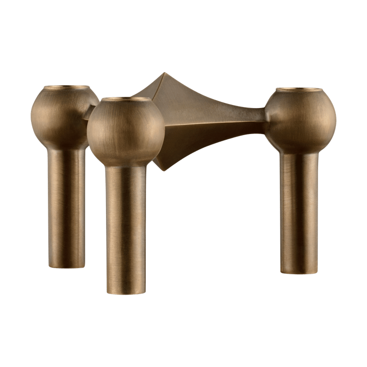 STOFF Nagel lysestake - Bronzed brass - STOFF