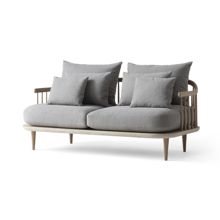 Fly SC2 sofa - Tekstil hot madison 094 lysegrå, hvitoljet eik - &Tradition