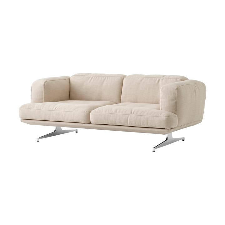 Inland AV22 sofa 2-seters - Clay 0011-polished aluminium - &Tradition