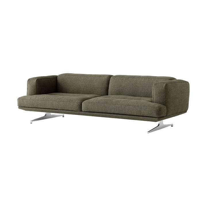 Inland AV23 3-seters sofa - Clay 0014-polished aluminium - &Tradition