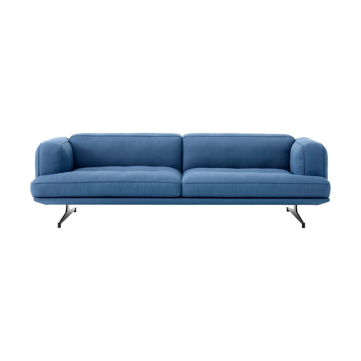 Inland AV23 3-seters sofa - Vidar 4 Denim Blue 733-sorte ben - &Tradition