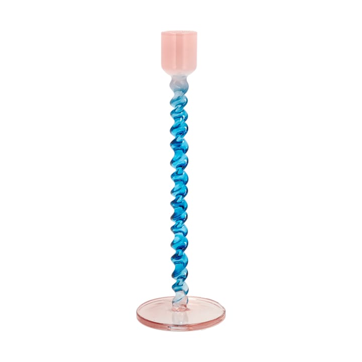 Styles lysestake 20,3 cm - Blue-pink - Villa Collection
