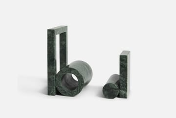 Booknd bokstøtte marmor - Grønn - Woud