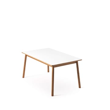 Dino+ spisebord med tilleggsplate - Hvit, eikestativ, 2 tilleggsplater - Zweed