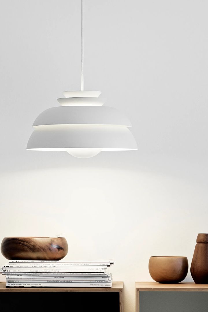 Her ser du taklampen Concert fra Frtiz Hansen, klassisk dansk design.